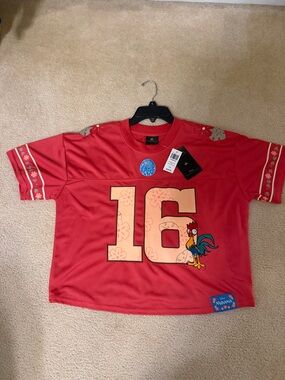 Disney Red Moana '16' Tee with Hei Hei Graphic